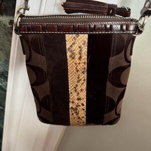 Coach Brown Leather Crossbody Bag